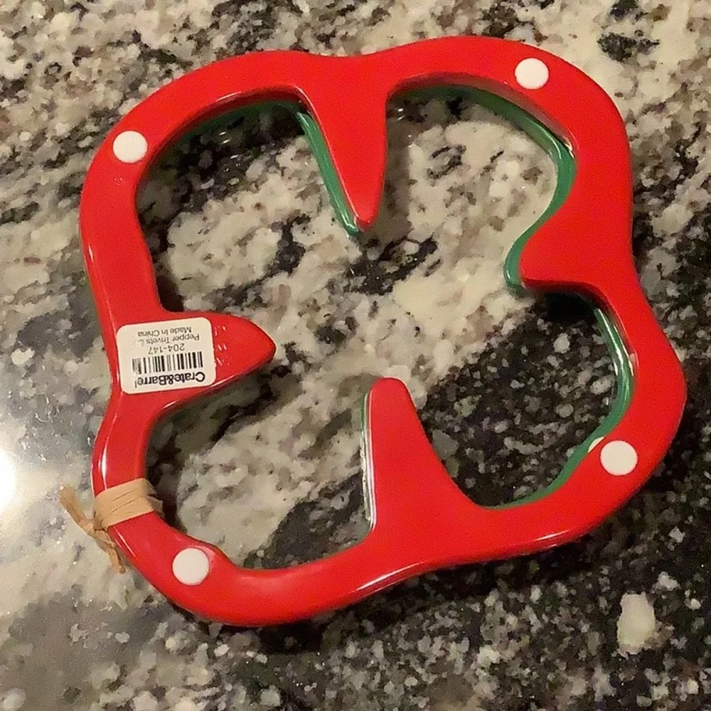 Crate & Barrel Pepper Trivets, Set of 2, NWT